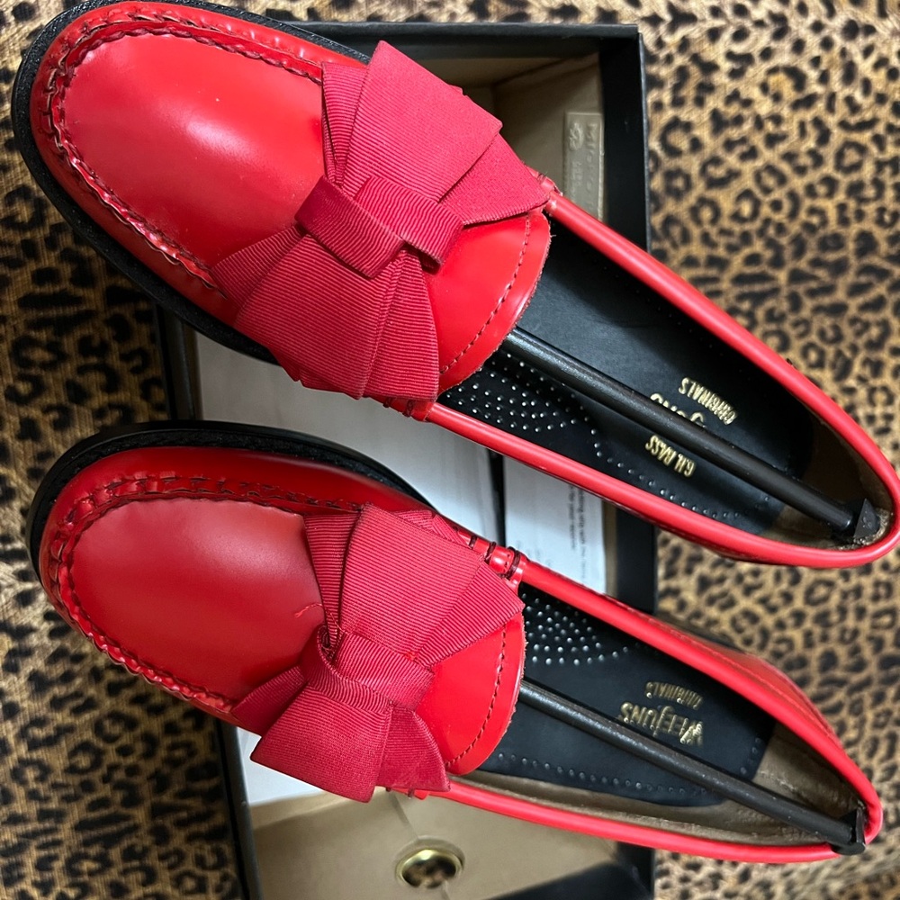 GHBass new Red Loafers